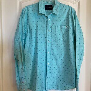 Scotch & Soda Teal Buttonfront L Reg Fit